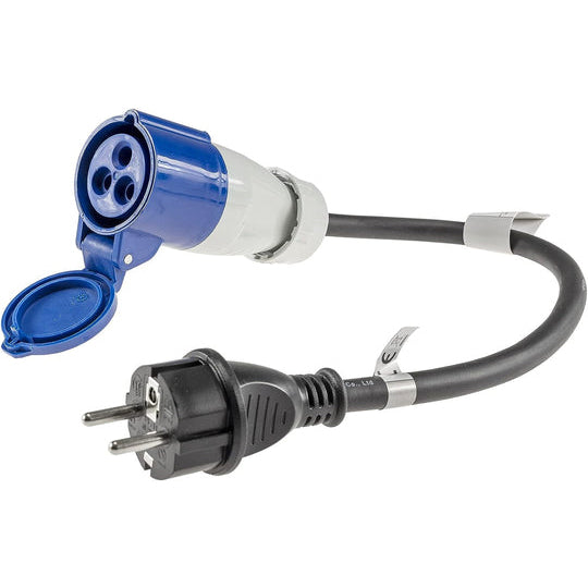 3 x CEE naar Schuko-adapterstekker 230 V 16 A voor camping en camper 3 x CEE naar Schuko-adapterstekker 230 V 16 A voor camping en camper