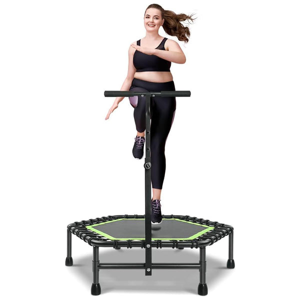 Trampolína Daolar Rebounder pre dospelých, Silent Mini trampolína Cvičenie v interiéri Fitness trampolína Bungee Rebounder Cvičenie Max. záťaž 150 kg